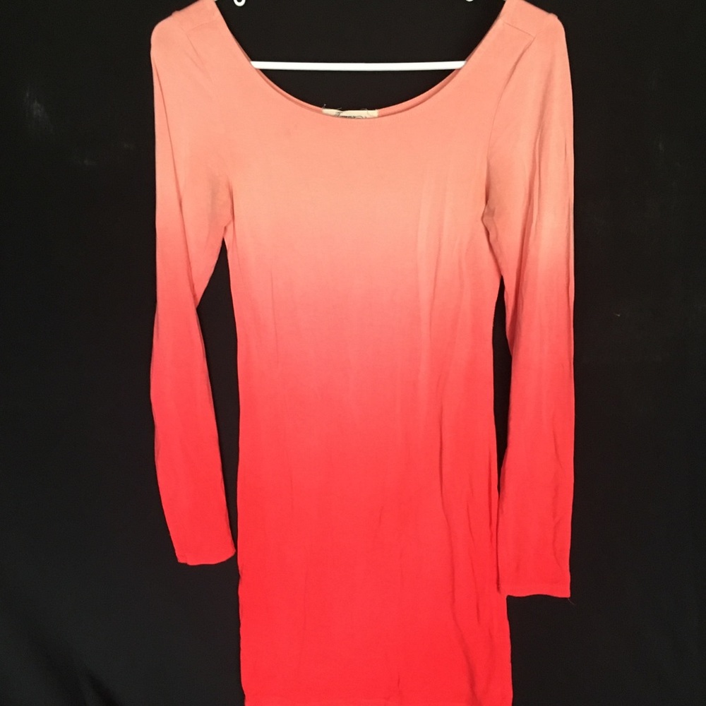 Forever 21 ombré long sleeved mini dress